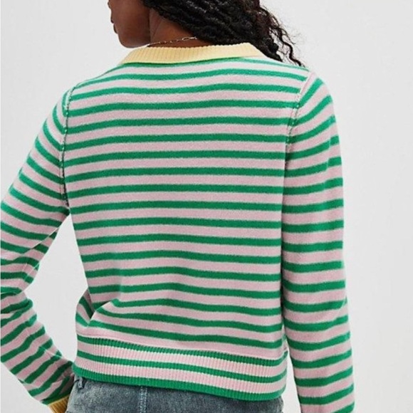 Free People Nocturnal Striped Cashmere Cardi - Picture 2 of 4